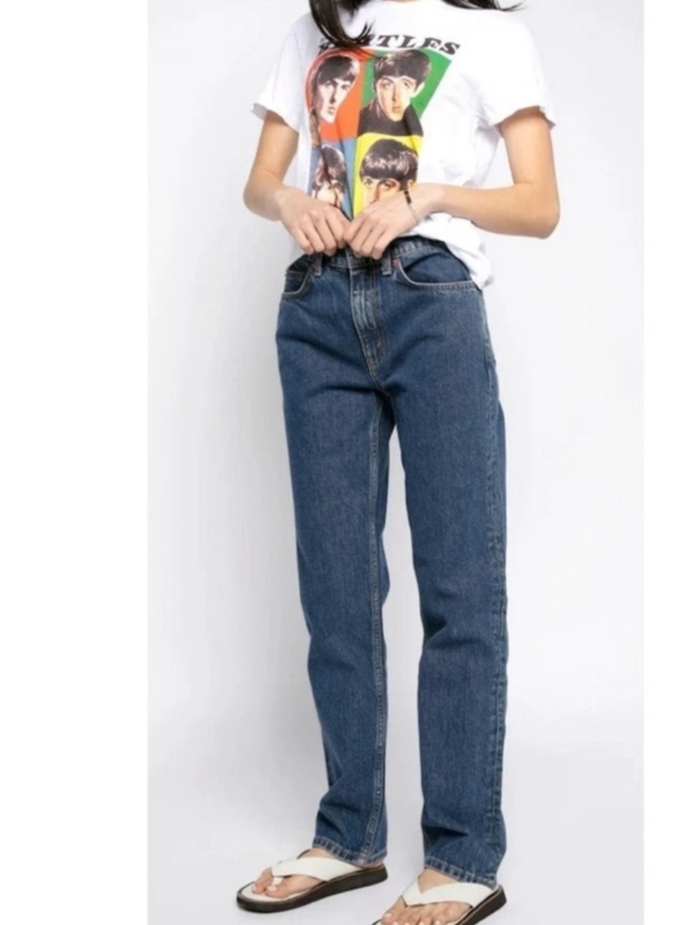 Re/Done 70s Straight Rustic Indigo NWT